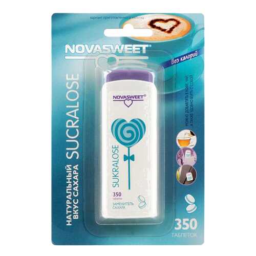 Подсластитель Novasweet sucralose 350 таблеток 150 г в Спар