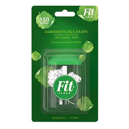 Заменитель сахара Fit Parad на основе сукралозы и стевии №20 в Спар
