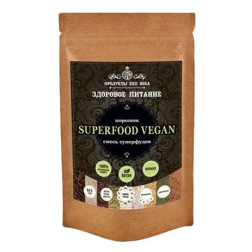 Смесь суперфудов Продукты XXII века Nanax Superfood Vegan порошок 200 г в Спар