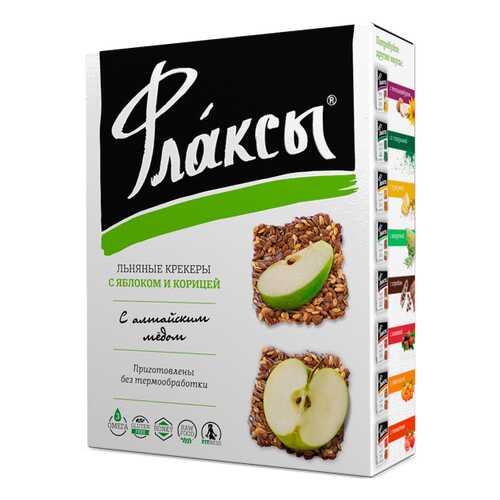 Флаксы Компас Здоровья с яблоком и корицей 120 г в Спар