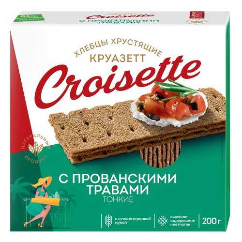 Хлебцы Круазетт тонкие ржано-пшеничные с прованскими травами 200 г в Спар
