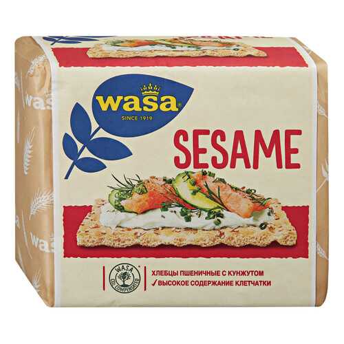 Хлебцы Wasa Sesame пшеничные с кунжутом 200 г в Спар