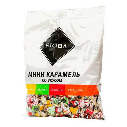 Карамель Rioba леденцовая мини ассорти 500 г в Спар