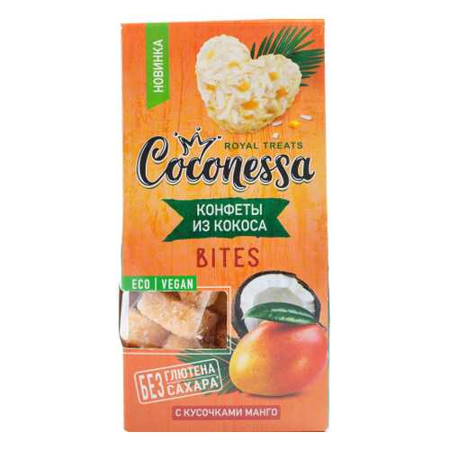 Конфеты Coconessa кокосовые с кусочками манго 90 г в Спар