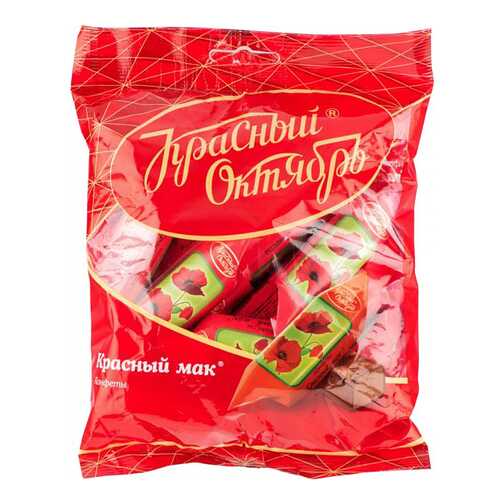 Конфеты шоколадные Красный Октябрь красный мак 250 г в Спар