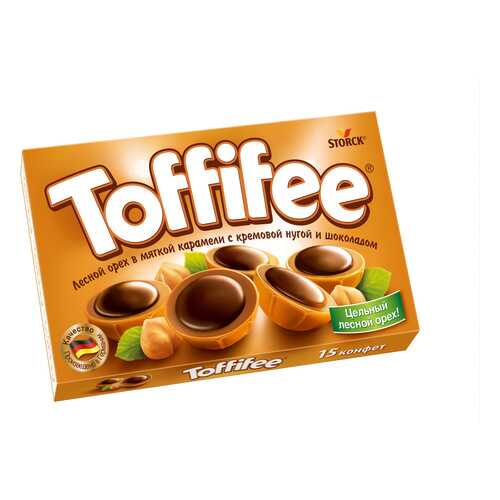 Конфеты toffifee Storck лесной орех в мягкой карамели с кремовой нугой и шоколадом 125 г в Спар