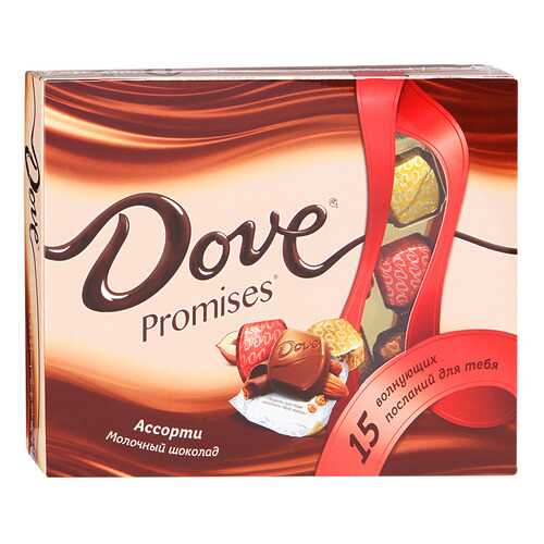 Шоколадный набор Dove promises ассорти молочный 118 г в Спар