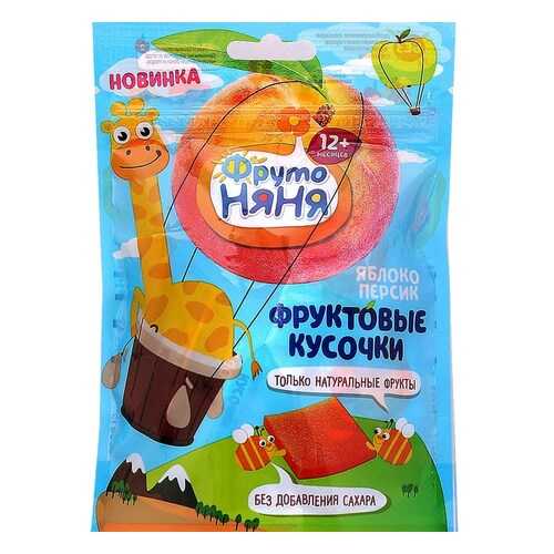 Фруктовые кусочки ФрутоНяня из яблок и персиков в Спар