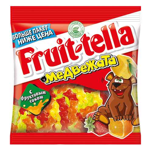 Мармелад Fruit-tella медвежата жевательный с натуральным фруктовым соком 150 г в Спар