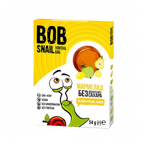 Мармелад фруктовый Яблоко, груша, лимон Bob Snail 54 г в Спар