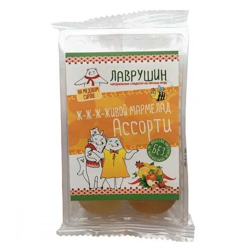 Мармелад Лаврушин Ассорти, 95 гр в Спар