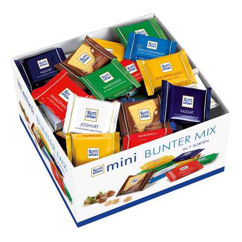 Набор мини-шоколада Ritter Sport bunter mix 1400 г в Спар
