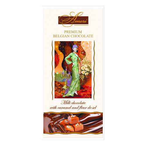 Шоколад Ameri Milk Chocolate with Caramel and Fleur de Sel 31% Cocoa 100 г в Спар