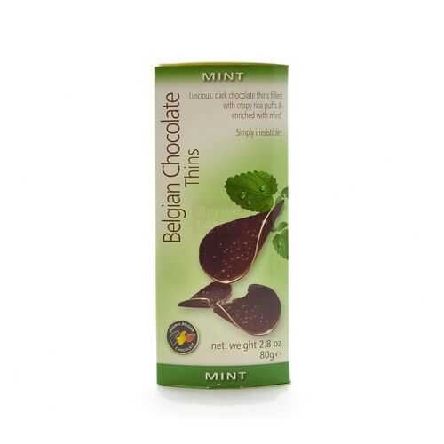 Шоколад BELGIAN CHOCOLATE Thins Mint 80г в Спар