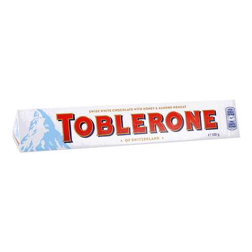 Шоколад белый Toblerone с медом и миндальной нугой 100 г в Спар