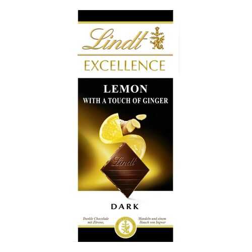Шоколад Lindt экселленс лимон и имбирь темный 100 г в Спар
