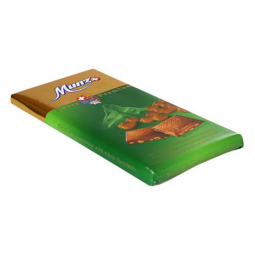Шоколад Munz молочный с обжаренным фундуком 30% 100 г в Спар