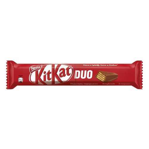 Шоколадный батончик Kit-Kat duo молочный с хрустящей вафлей 58 г в Спар
