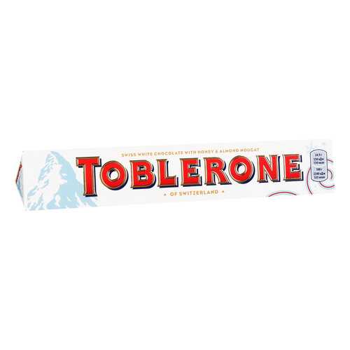 TOBLERONE шоколад белый медово-миндальная нуга 100г в Спар