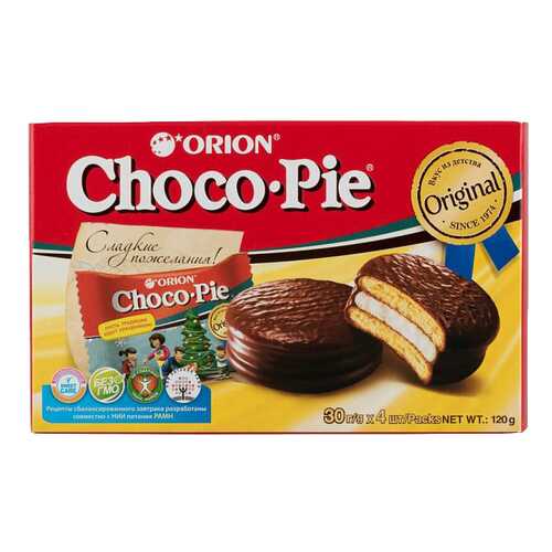 Пирожное Orion choco pie 120 г в Спар