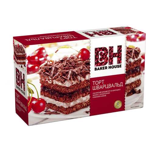 Торт Baker House Шварцвальд бисквитный 350 г в Спар