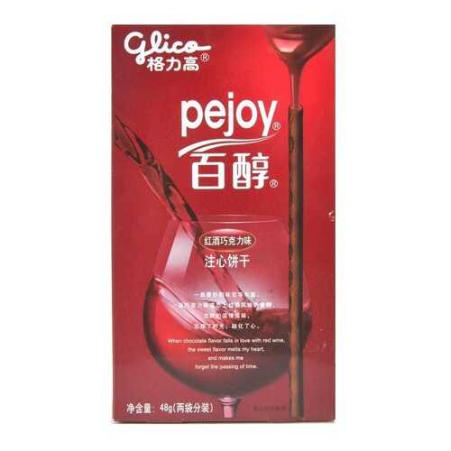 Палочки Glico Pocky красное вино и шоколад 48 г в Спар