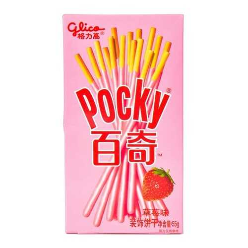 Палочки Glico Pocky со вкусом клубники 55 г в Спар