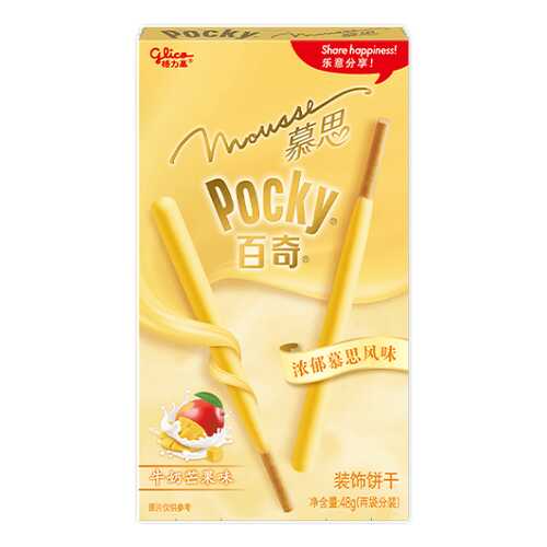 Палочки Glico Pocky со вкусом сливочное манго 48 г в Спар