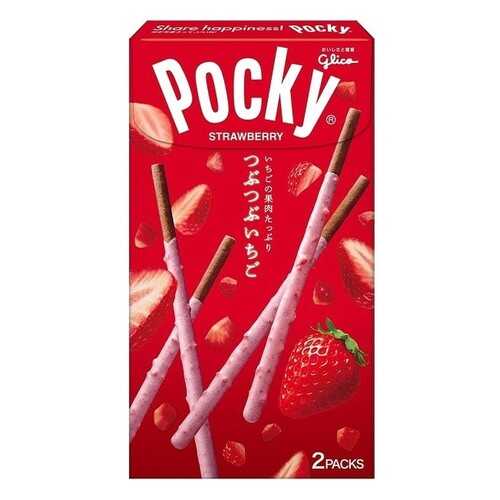 Палочки Pocky Glico в шоколаде клубничные сердечки 57.6 г в Спар