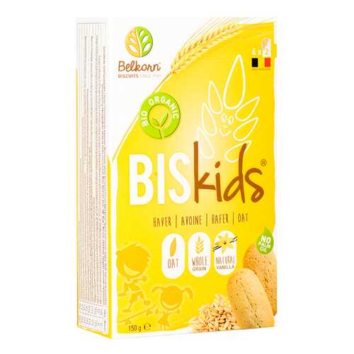 Печенье детское BelKorn Bis Kids овсяное 150 г в Спар