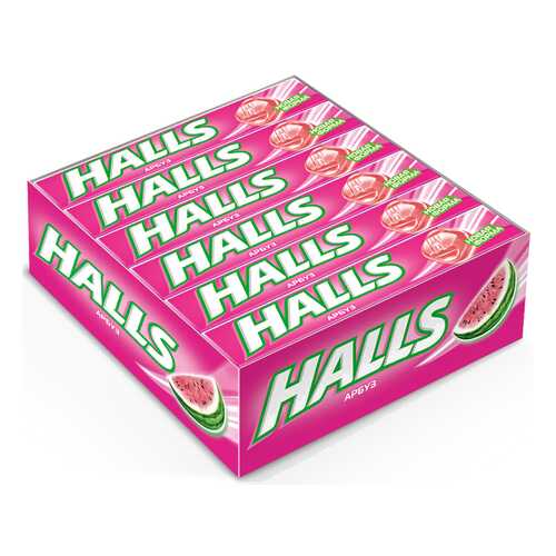 Карамель Halls арбуз 12 шт в Спар