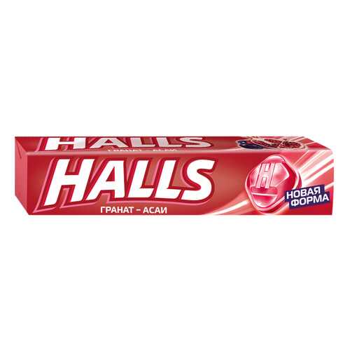Леденцы Halls со вкусом граната и ягод асаи 12*25 г в Спар