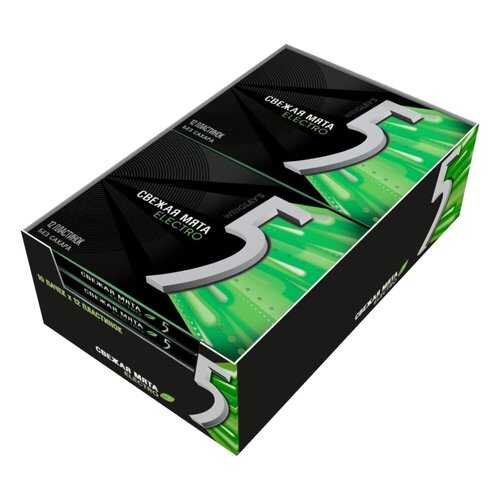 Жевательная резинка Wrigley's 5 electro 31.2 г 10 штук в Спар
