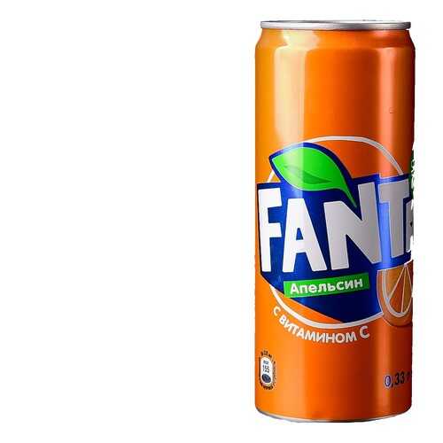 Напиток газированный Fanta апельсин жестяная банка 0.33 л в Спар