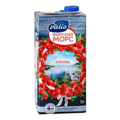 Морс Valio клюква с 3 лет 1 л в Спар
