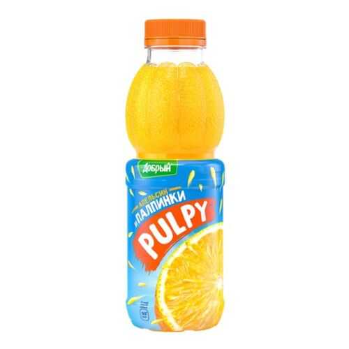 Напиток сокосодержащий апельсин Pulpy с мякотью 0.9 л в Спар