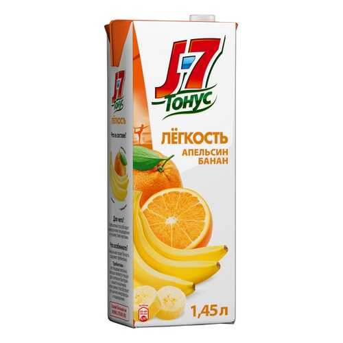 Нектар апельсин-банан J7 тонус легкость с пребиотиком 1.45 л в Спар