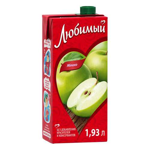 Нектар Любимый яблоко 1.93 л в Спар