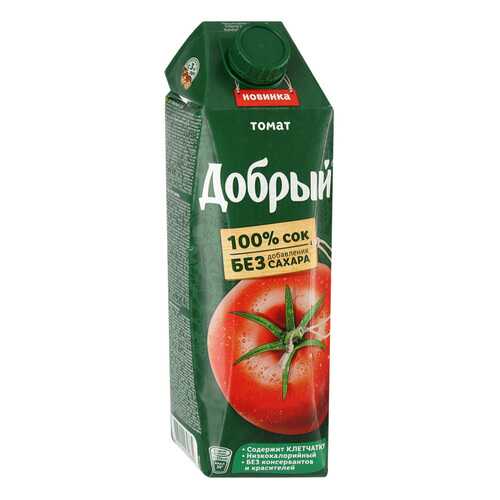 Сок ДОБРЫЙ Томат T-Pack 1л*4 шт в Спар