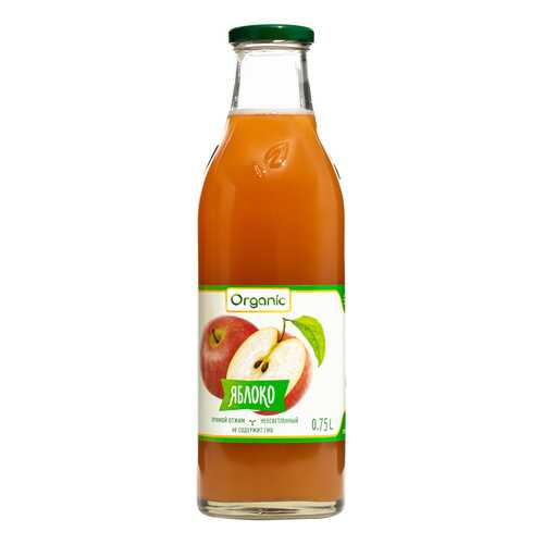 Сок Organic Яблоко прямого отжима 750 мл (стекло) в Спар