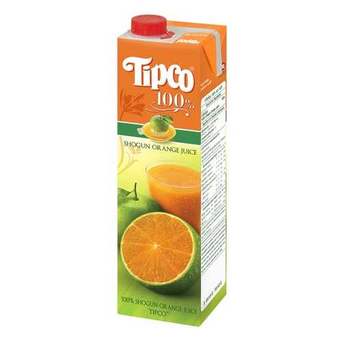 Сок TIPCO апельсиновый прямого отжима 1л Tetra Pack Таиланд в Спар